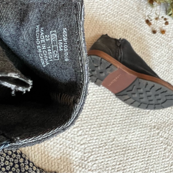 Zara Suede Charcoal Grey Ankle Chelsea Boots - Picture 6 of 7